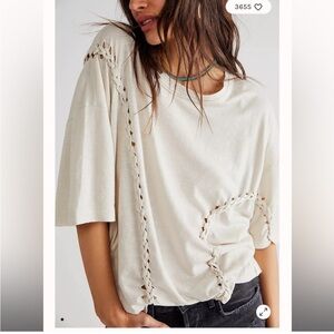 Free people moonlit midi braided tee